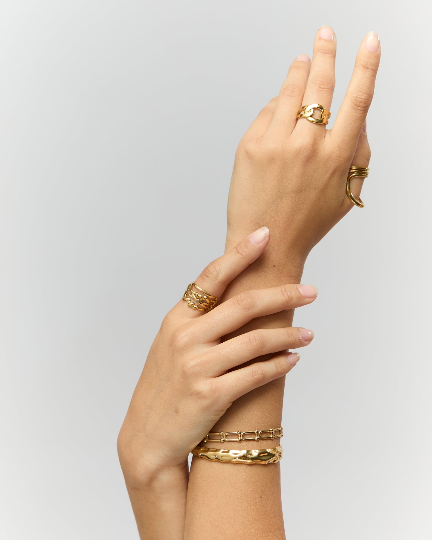 Bracelet jonc n°8 - doré