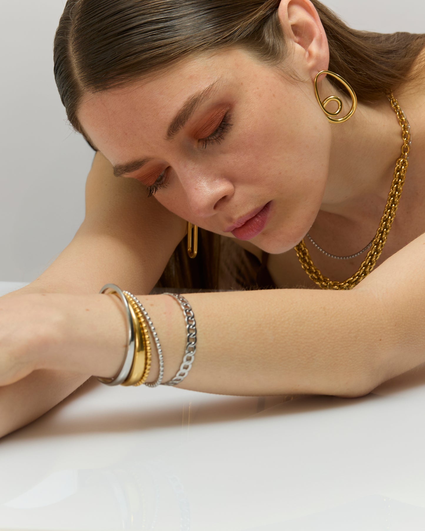 Bracelet jonc n°10 - doré
