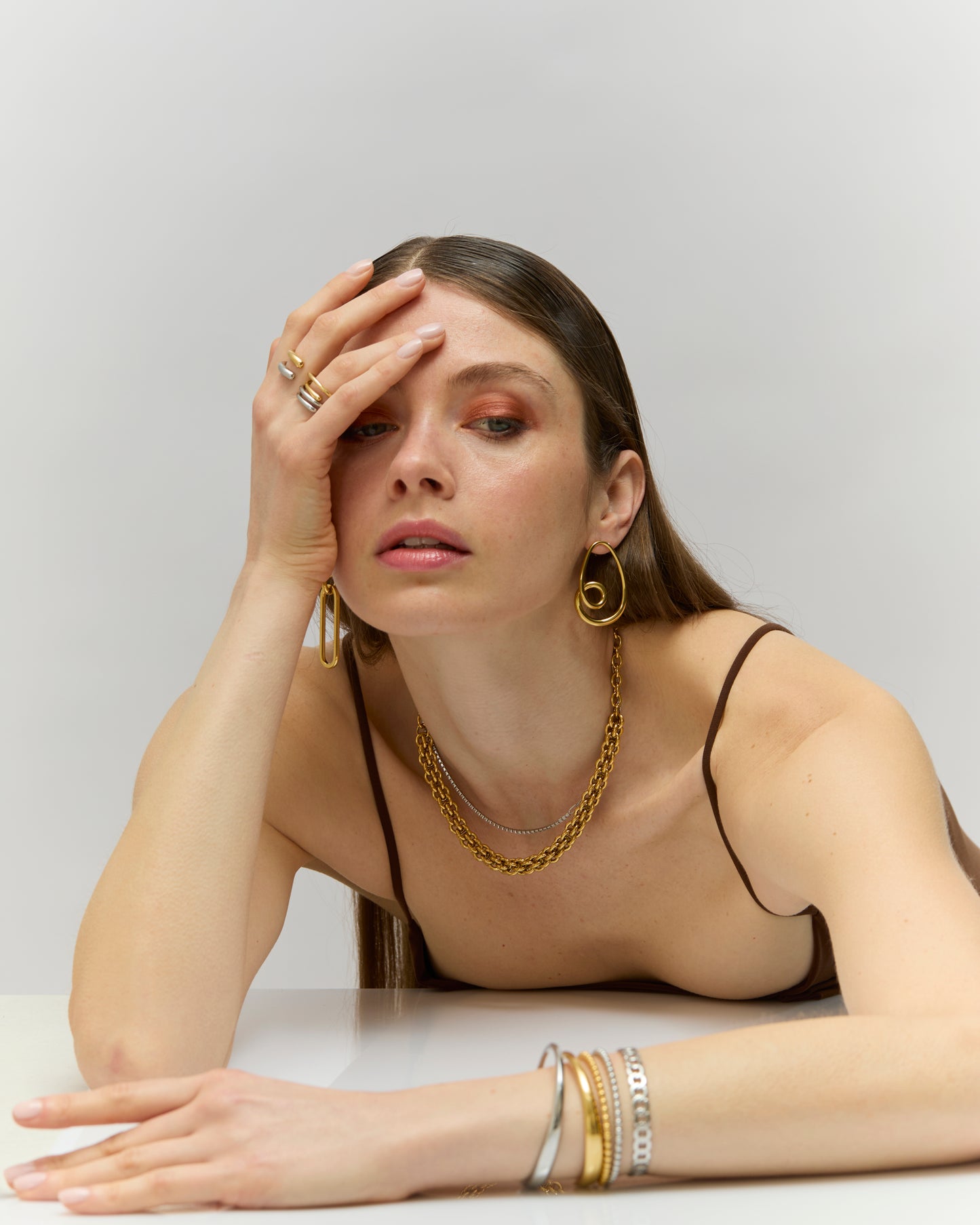 Bracelet jonc n°10 - argenté
