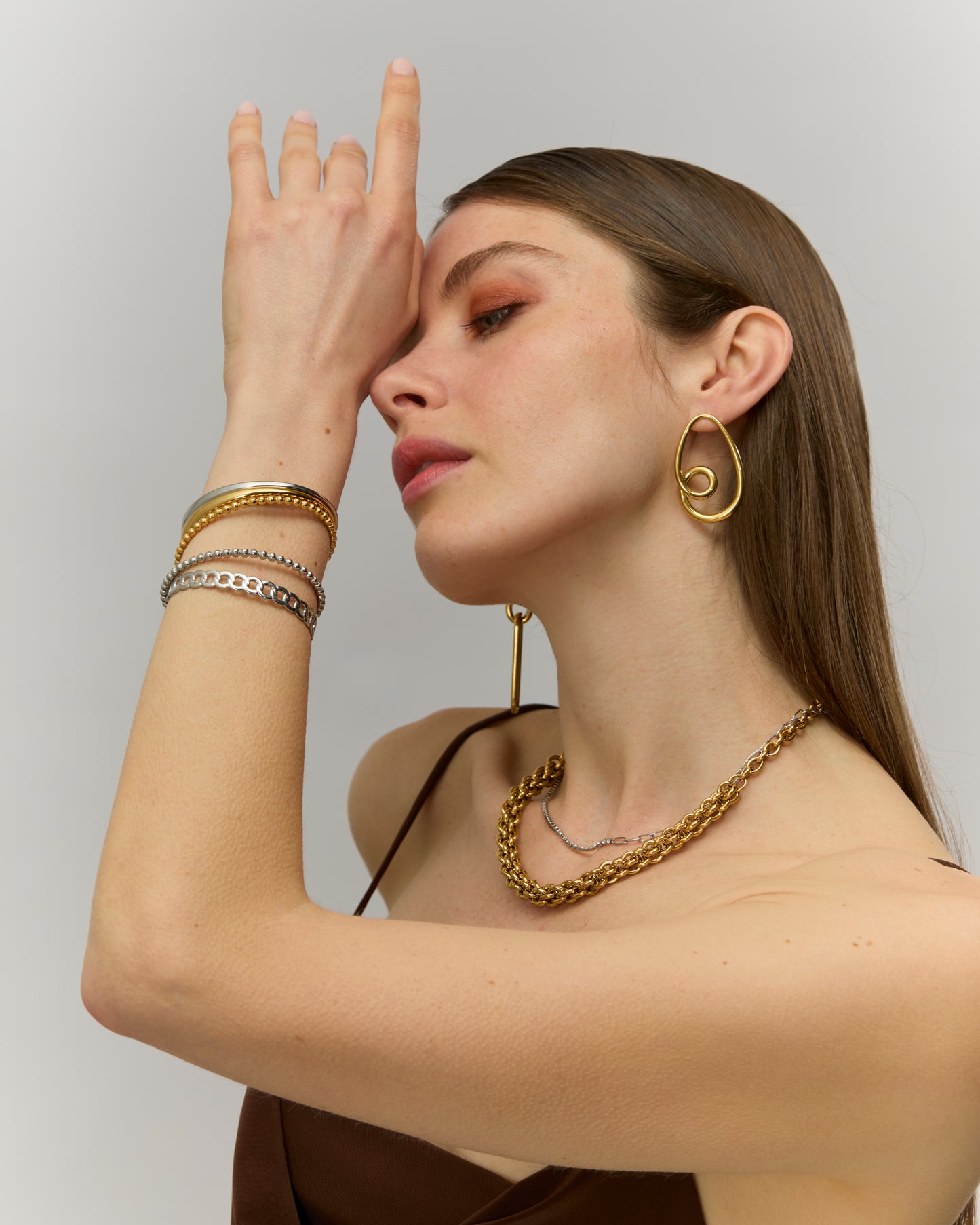 Bracelet jonc n°6 - argenté