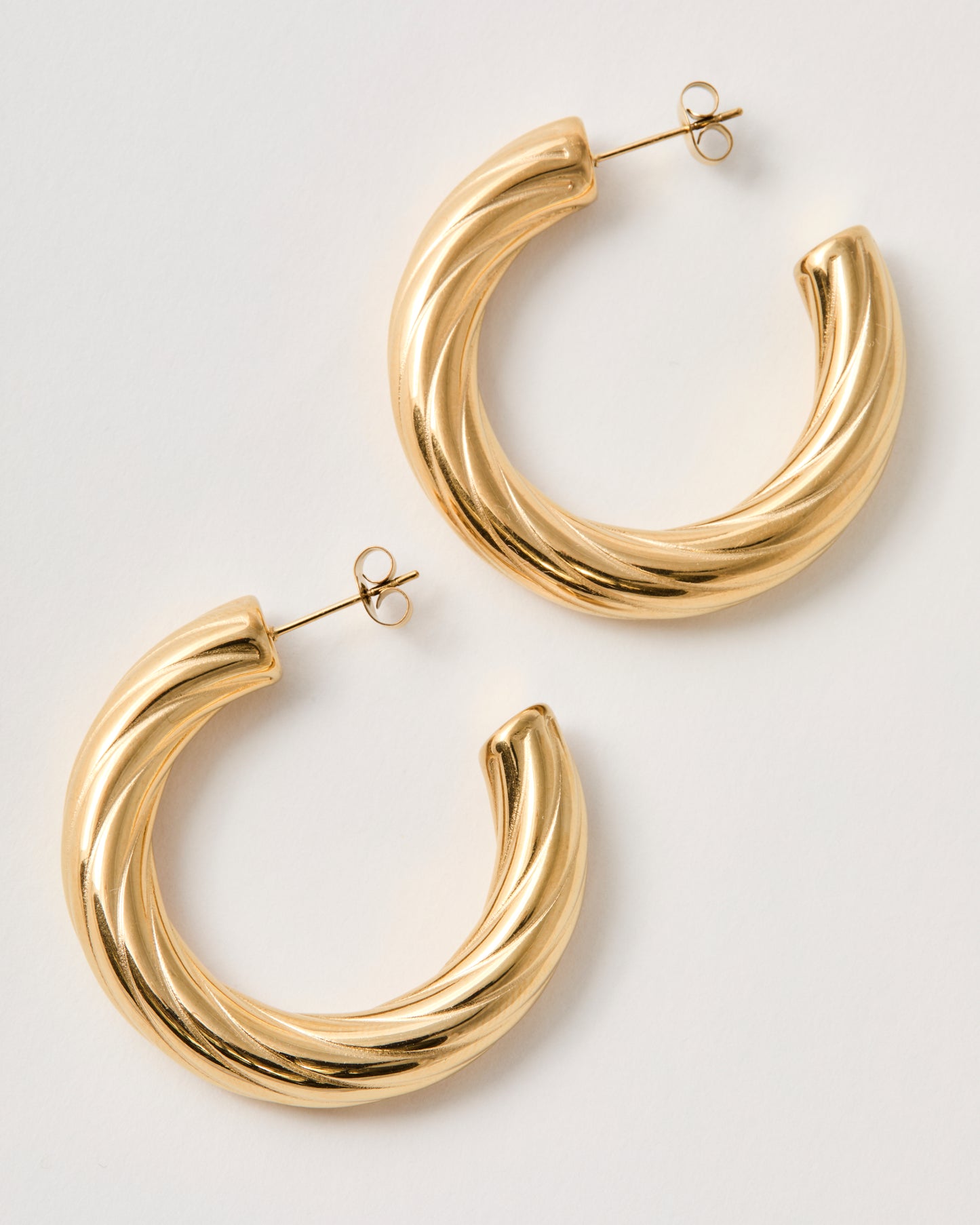 Boucles d'oreille n°12 taille L - dorées
