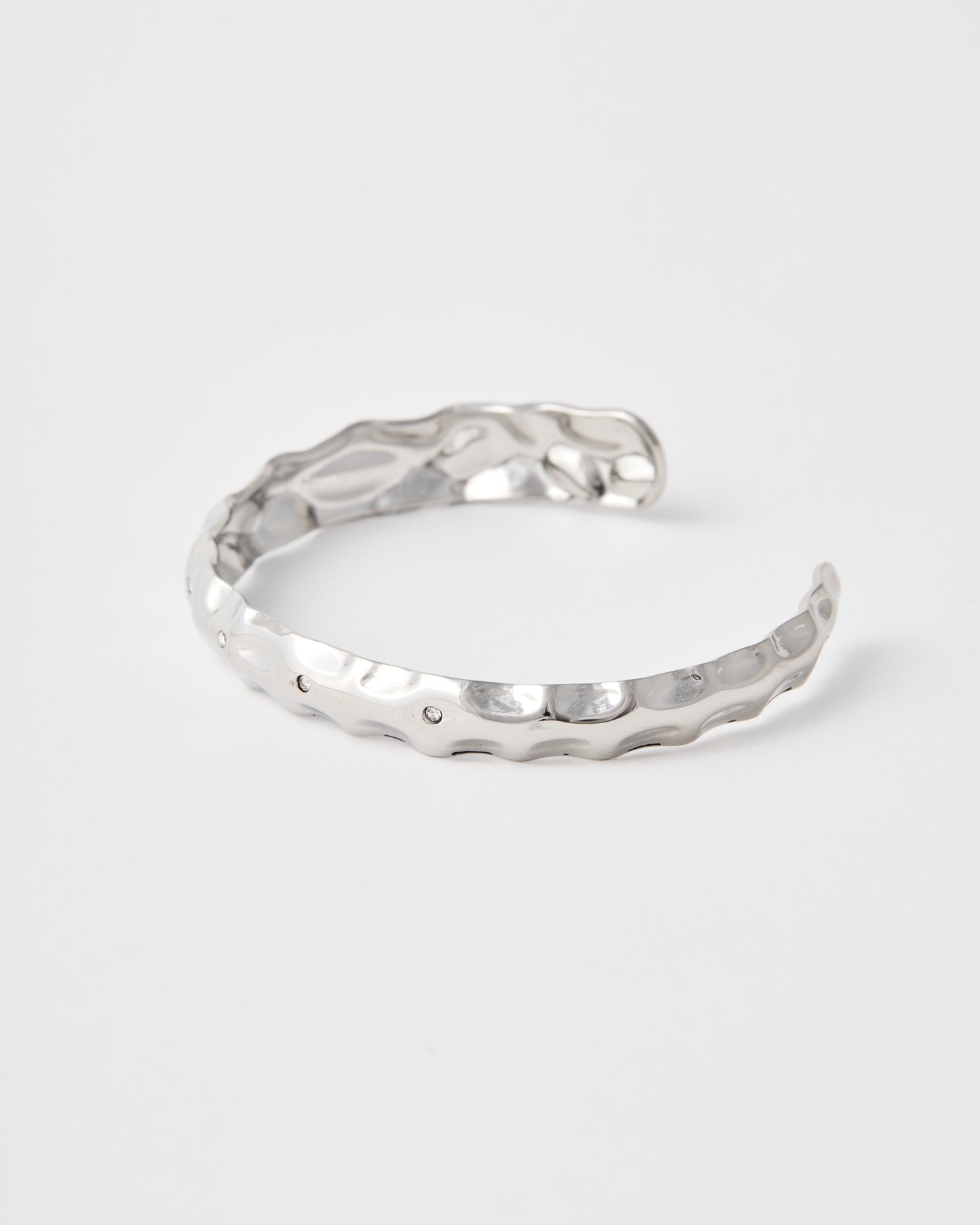 Bracelet jonc n°8 - argenté