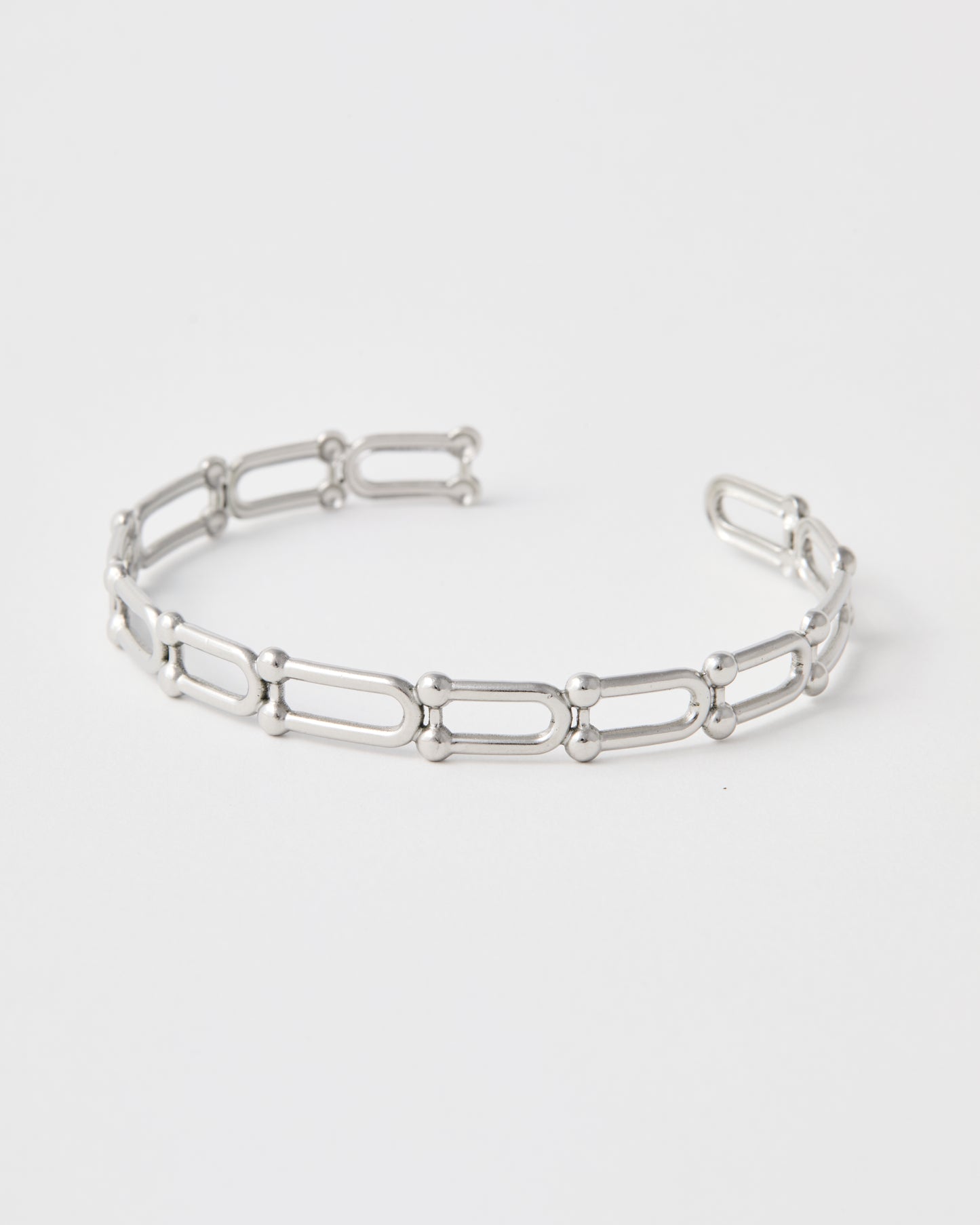 Bracelet jonc n°7 - argenté