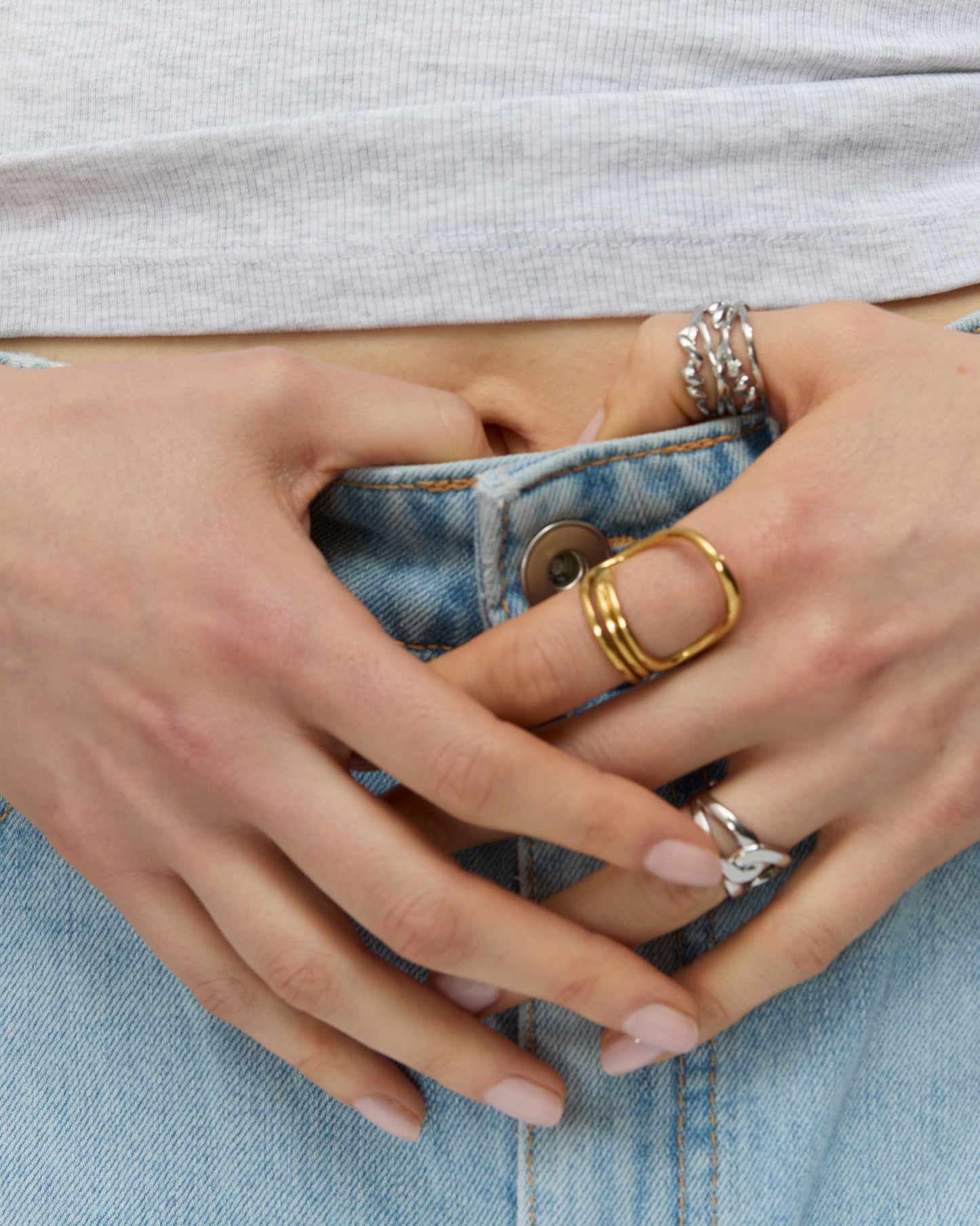 Bague n°13 - argentée