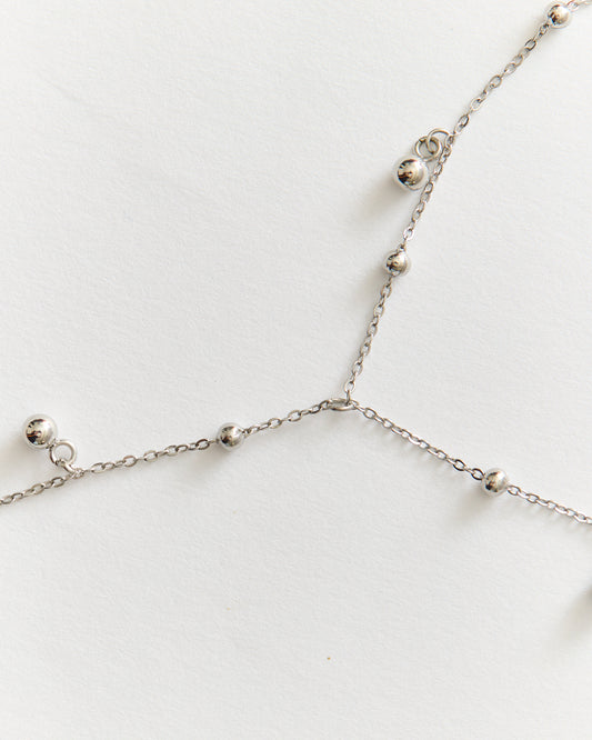 Collier cravate n°7 - argenté