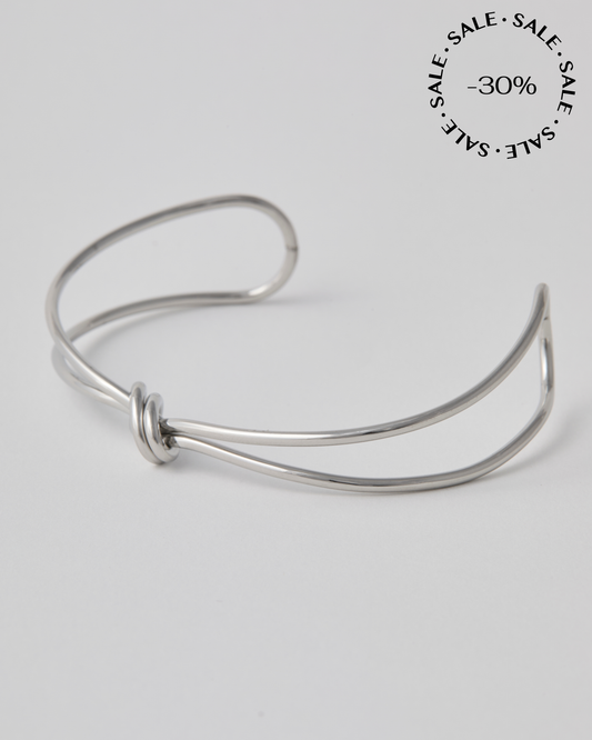 Bracelet jonc n°9 - argenté