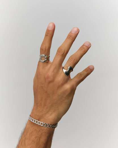 Bague n°5 - argenté