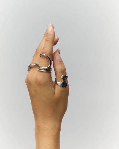 Bague n°5 - argenté