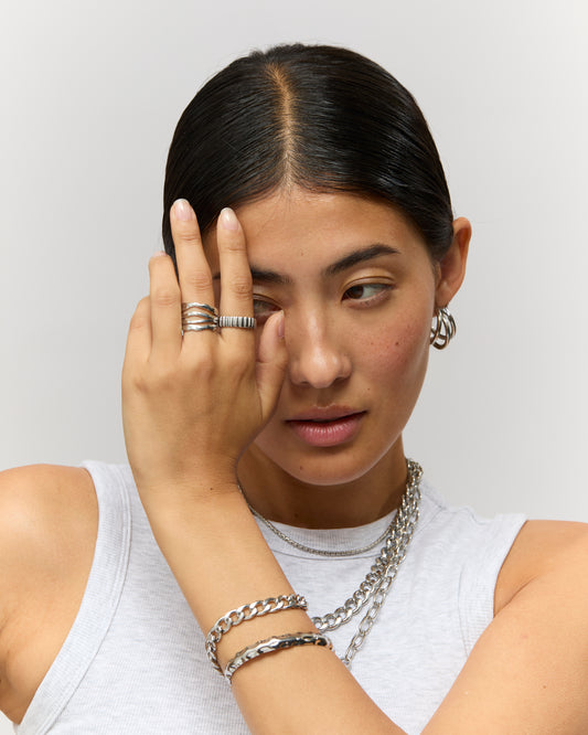 Bague n°9 - argentée