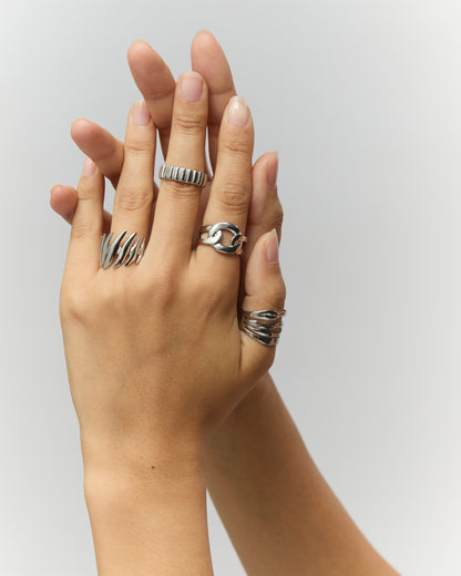Bague n°9 - argentée