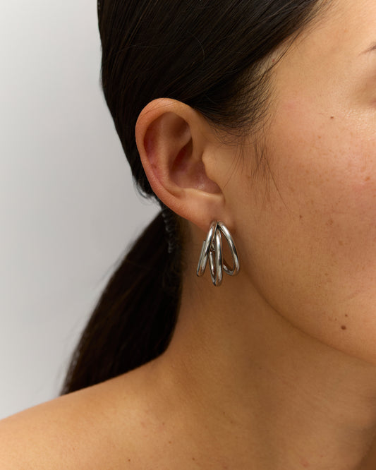 Boucles d'oreille n°1 - argentées