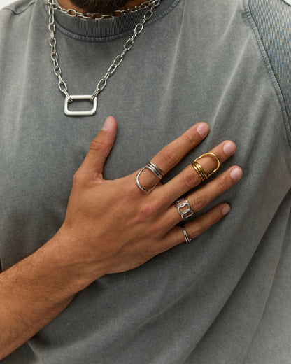 Bague n°4 - argentée