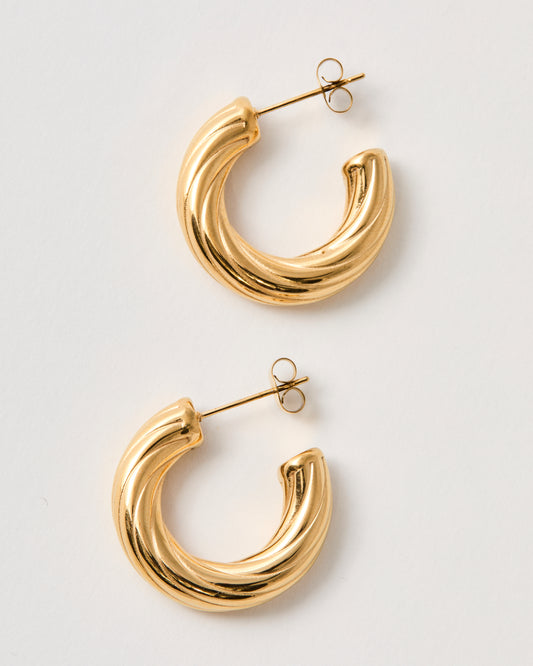 Boucles d'oreille n°12 taille S - dorées