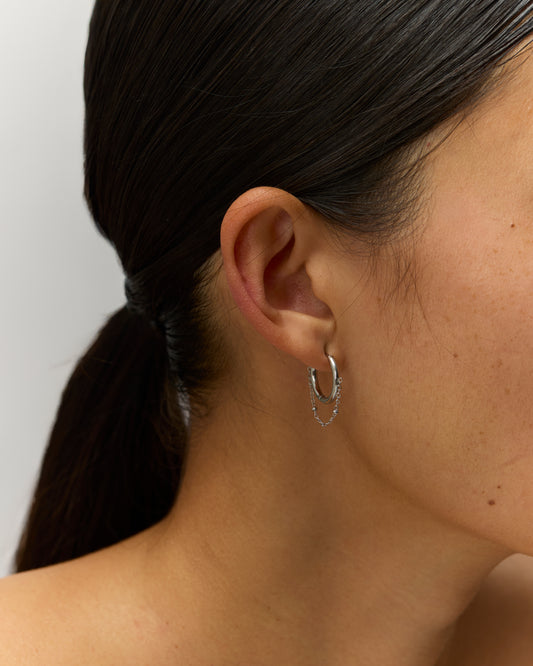 Boucles d'oreille n°16 - argentées