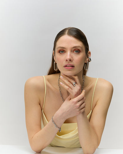 Boucles d'oreille n°2 - argentées