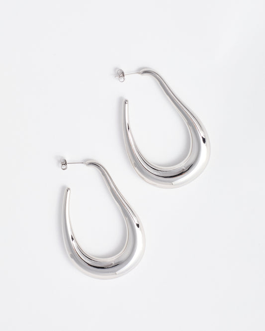 Boucles d'oreille n°7 taille S - argentées