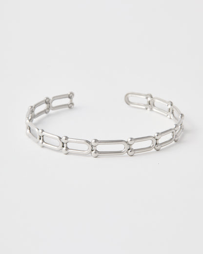 Bracelet jonc n°7 - argenté