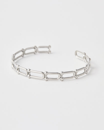 Bracelet jonc n°7 - argenté