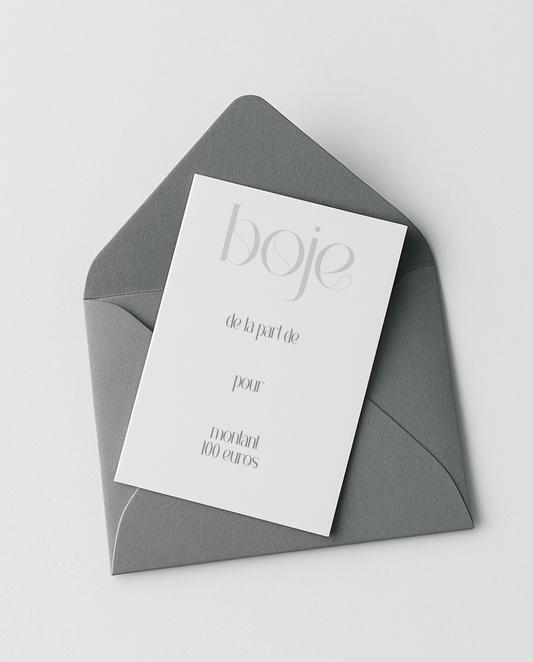 Carte Cadeau boje
