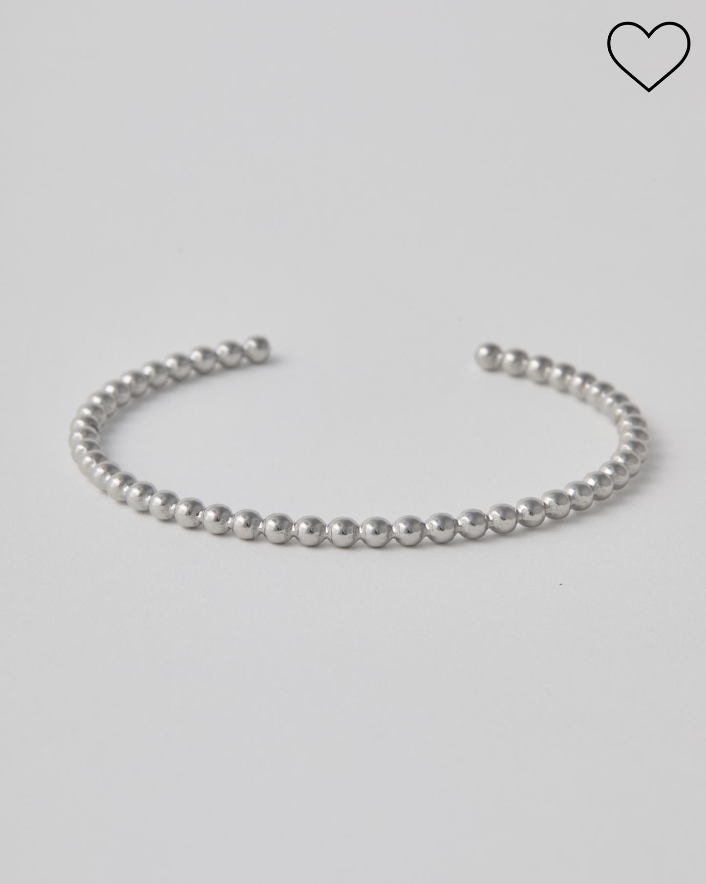 Bracelet jonc n°6 - argenté