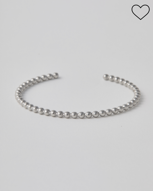 Bracelet jonc n°6 - argenté