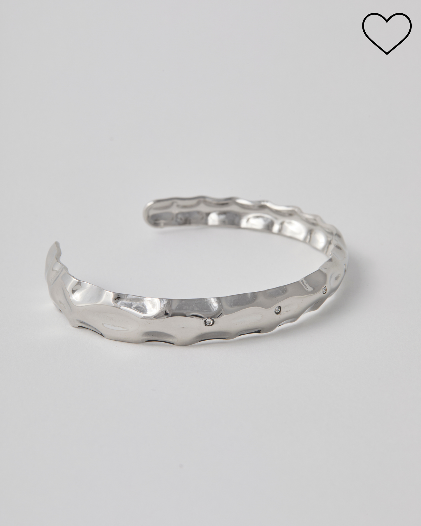 Bracelet jonc n°8 - argenté