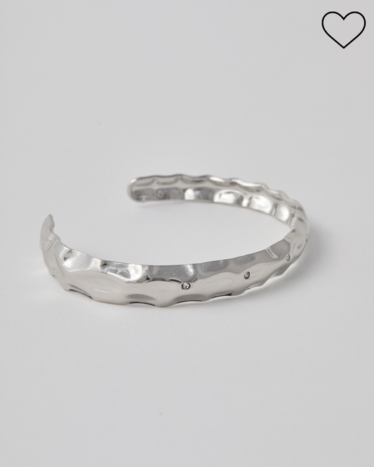 Bracelet jonc n°8 - argenté