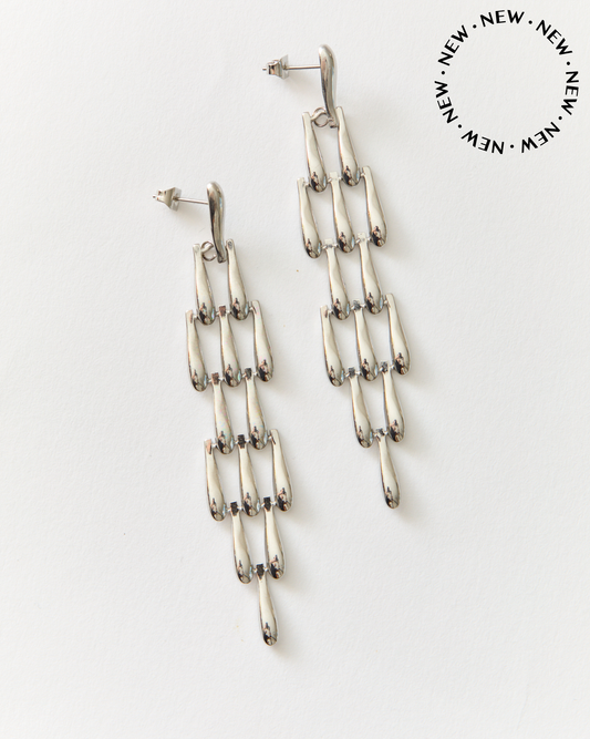 Boucles d'oreille n°19 - argentées