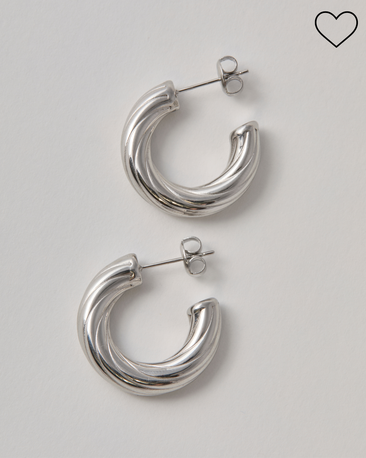 Boucles d'oreille n°12 taille S - argentées