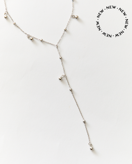 Collier cravate n°7 - argenté