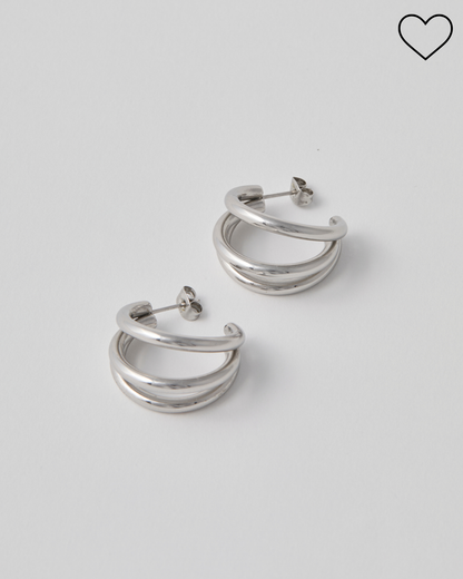 Boucles d'oreille n°1 - argentées