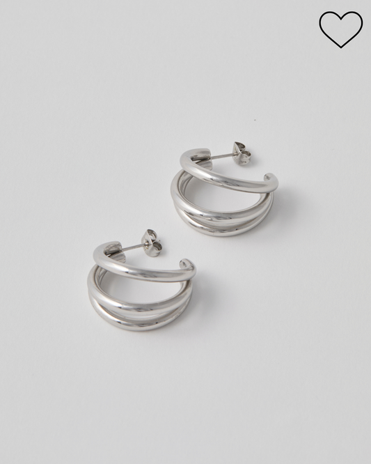 Boucles d'oreille n°1 - argentées