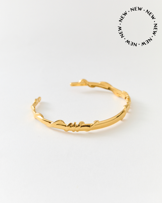 Bracelet jonc n°12 - doré