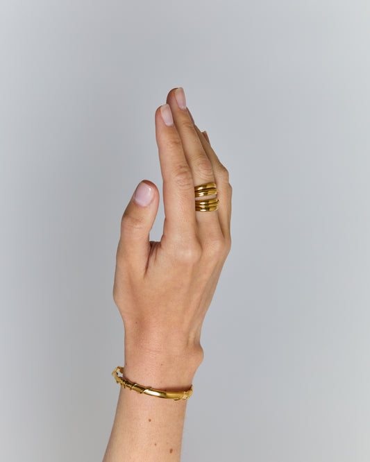 Bracelet jonc n°12 - doré