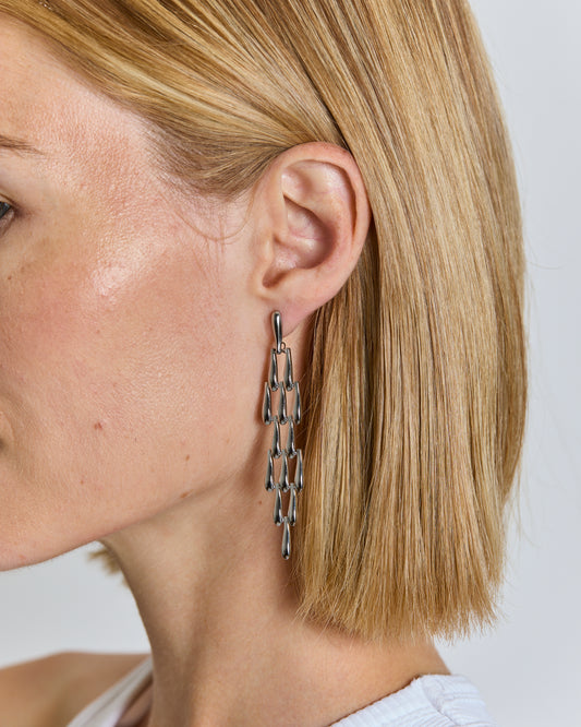 Boucles d'oreille n°19 - argentées